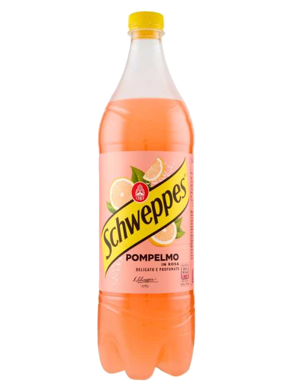 Schweppes soda au pamplemousse rose 1 L · bouteille