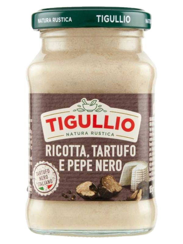 Star Tigullio pesto ricotta, truffe et poivre noir 185 g · bocal