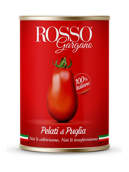Tomates pelées des Pouilles 400 g · boîte