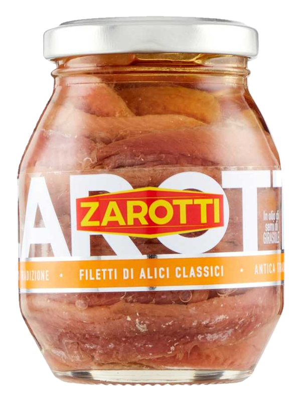 Zarotti anchois à l'huile de tournesol 140 g · bocal